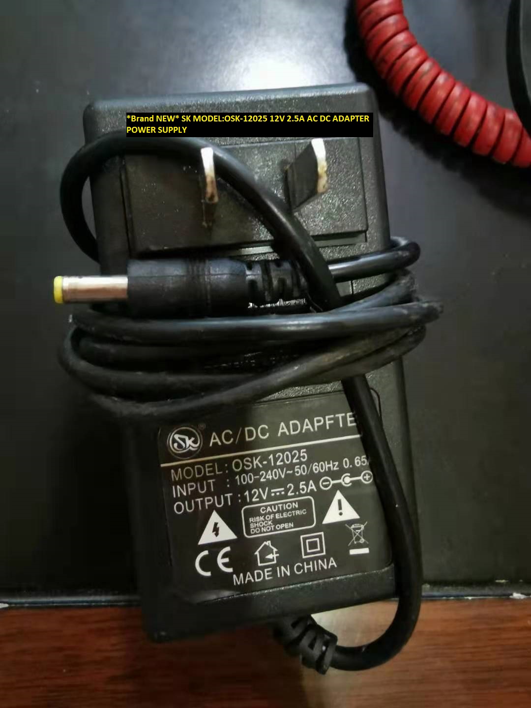 *Brand NEW* AC DC ADAPTER 12V 2.5A SK MODEL:OSK-12025 POWER SUPPLY